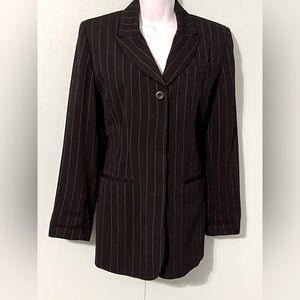 Mix It Jacket Black - Pin Stripes‎ Unsized Shoulder Pads